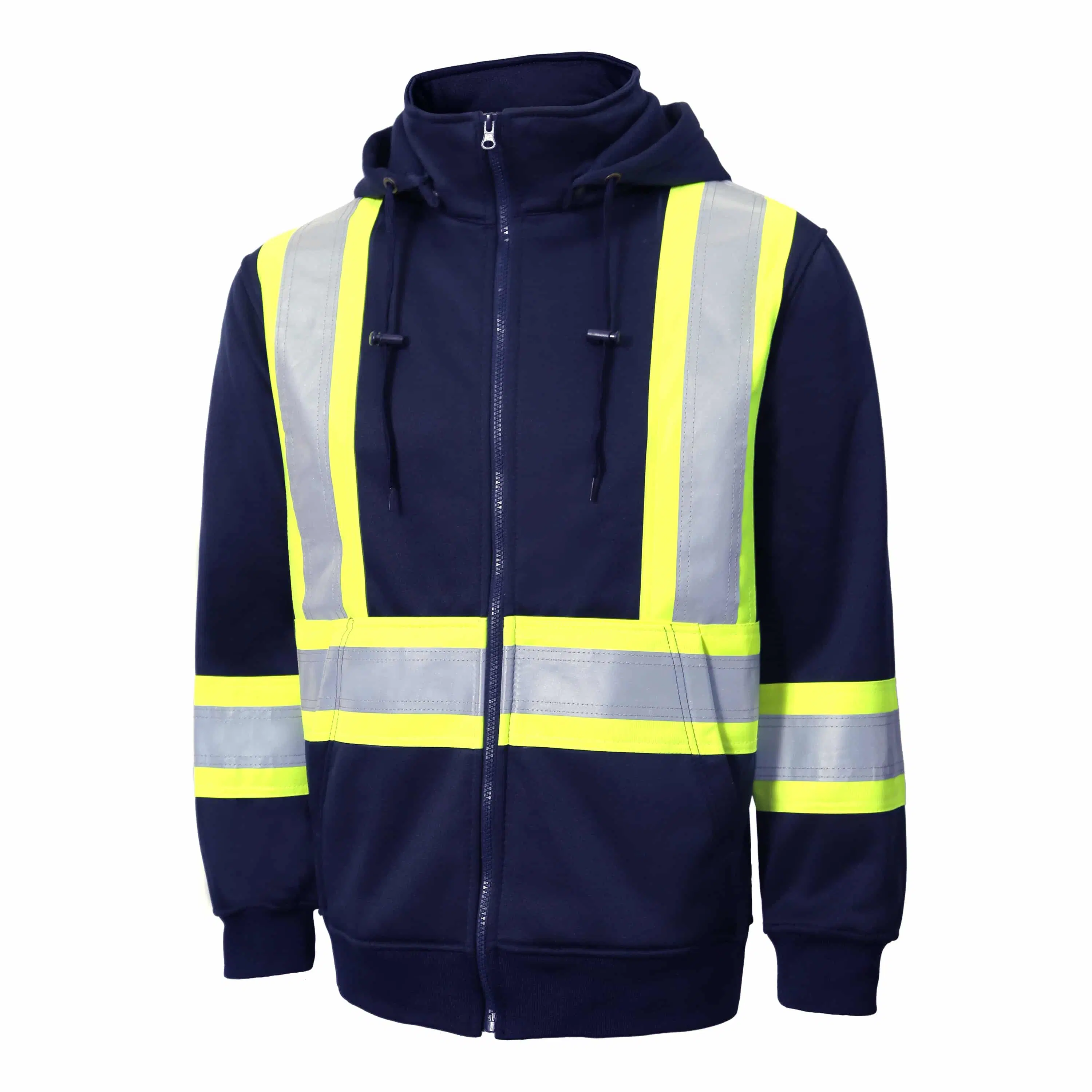 Hombre OEM Hoodie Sudadera Felpa suave reflejo ropa de seguridad trabajo Ropa de trabajo uniforme