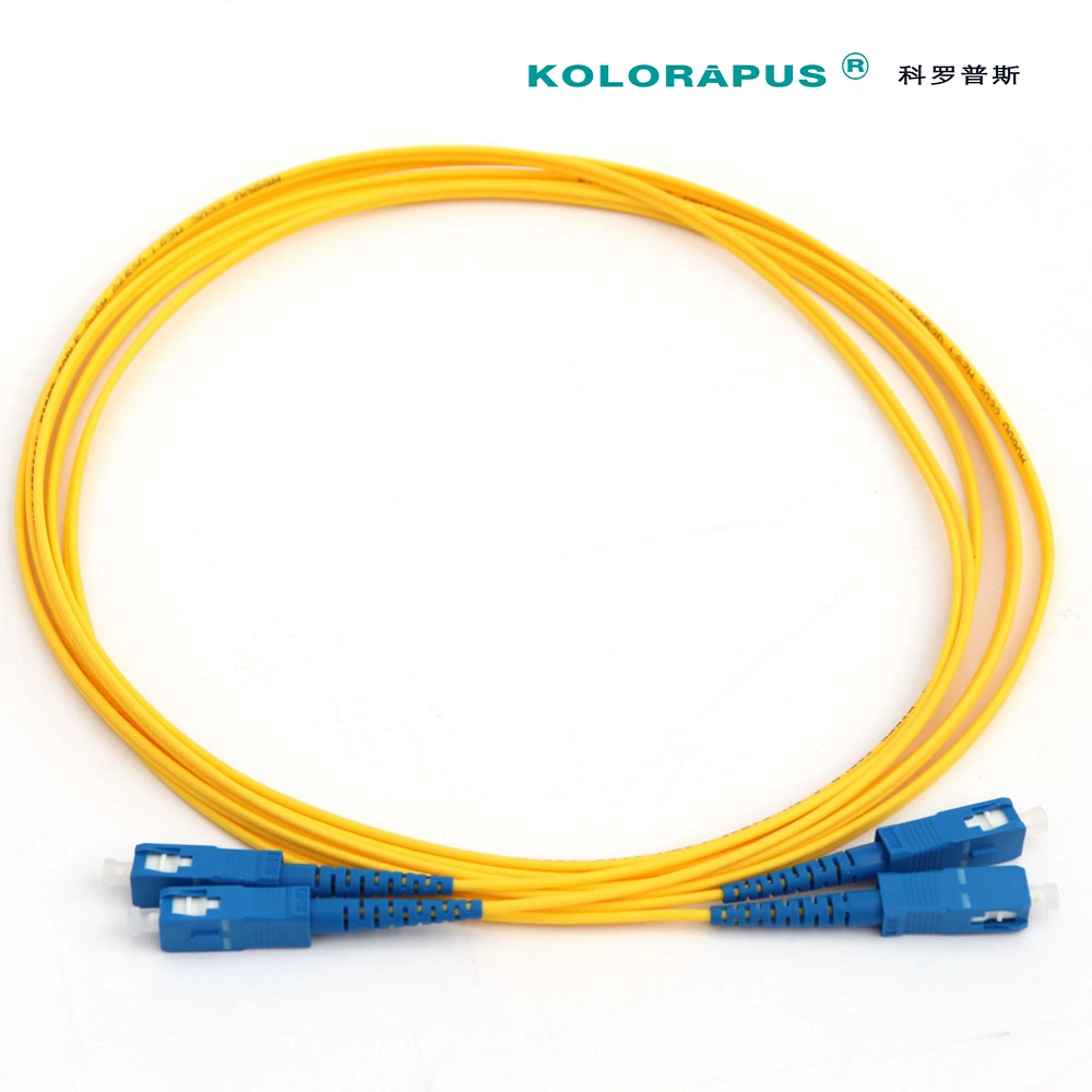 Kolorapus SC-SC cable de conexión de fibra óptica dúplex monomodo 3m