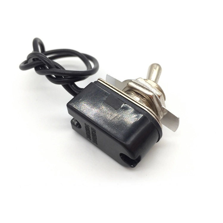 Mount Hole 12mm 2 Position on-off Heavy Duty Toggle Switch with Wire