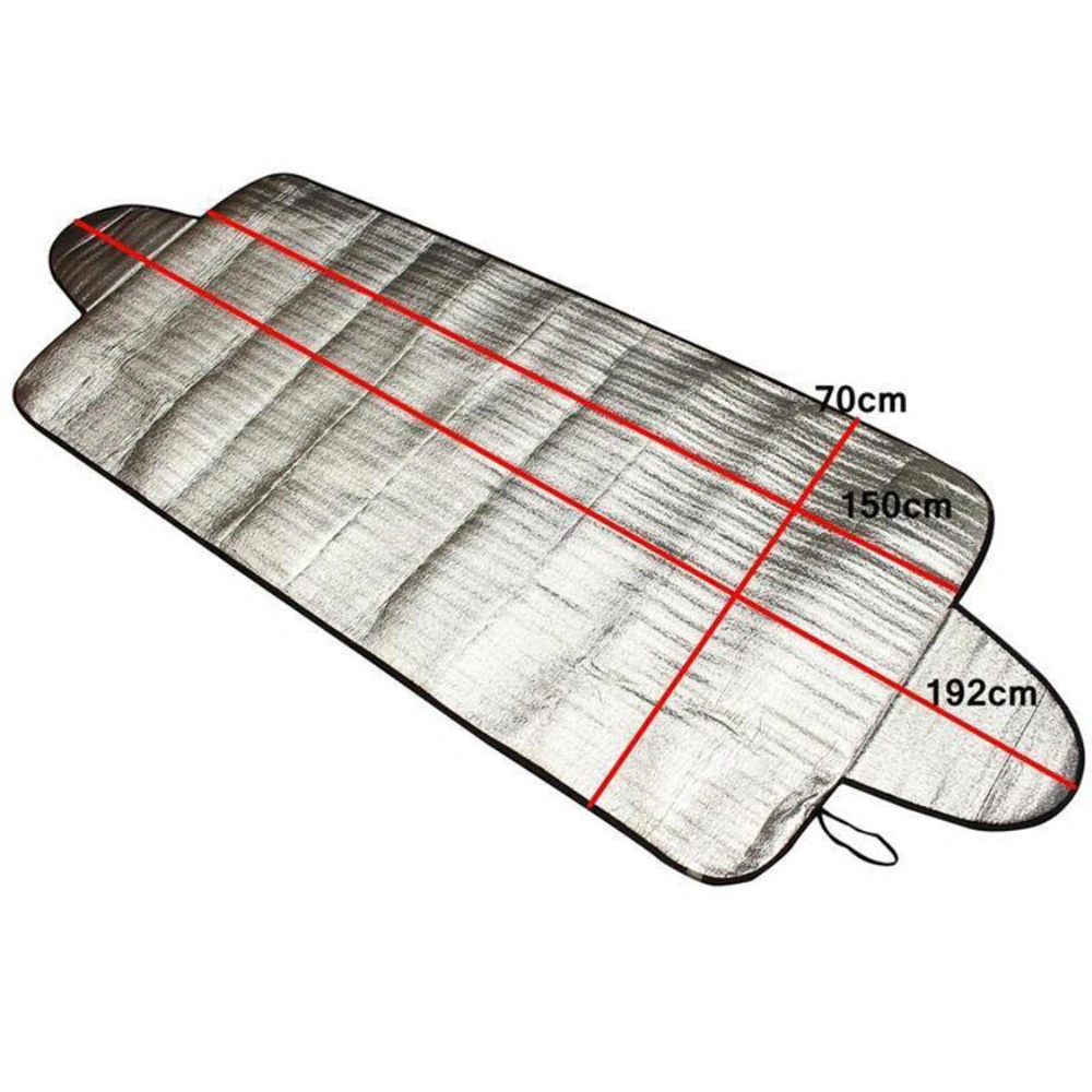 Front Half Car Windshield Sunshade Insulation Cover Shields, Car Winter Snow and Ice Shields Block Protector Sunscreen Visor Car Windshield Covers Esg12950