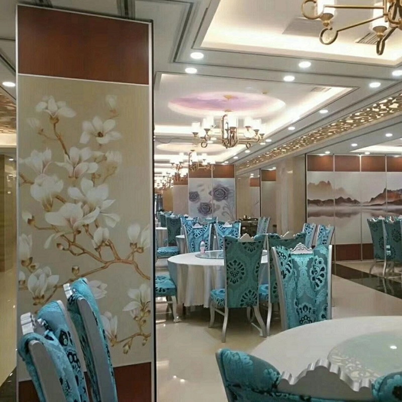 Flexible System Aluminium Frame MDF Sliding Partition Walls for Restaurant