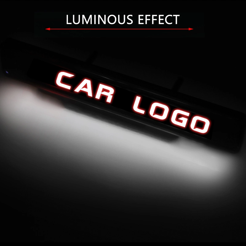 Car Logo LED Light Front Grille Emblem Badge Illuminated Quality Accessories for Car Tuning