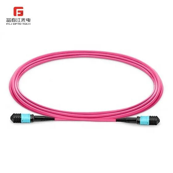 Fcj MPO (female) -LC 24 Fiber Optical Jumper Om3 with 5 Meters