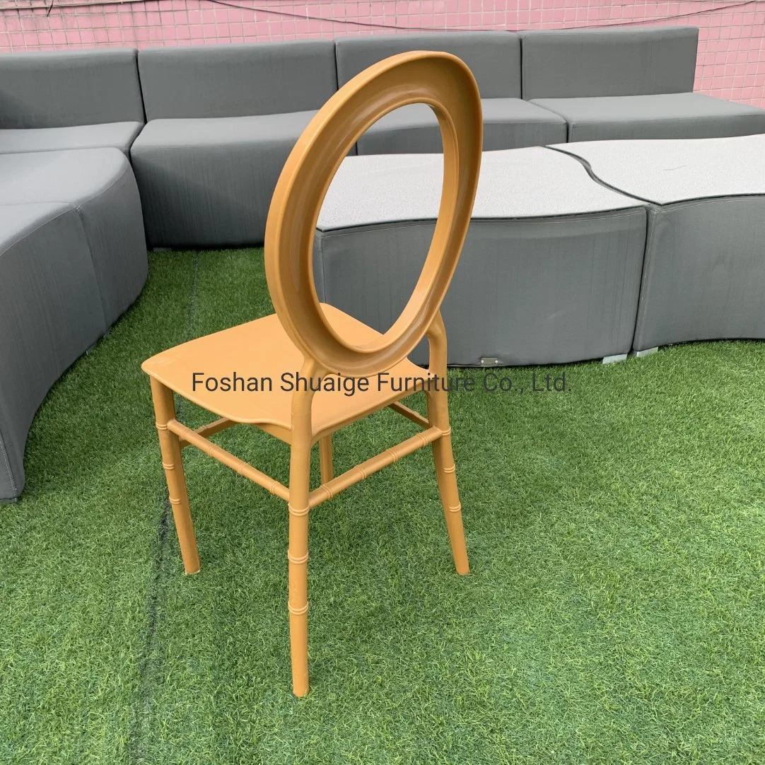 Plastic Round Back Chair Wedding Party Chair Outdoor Furniture