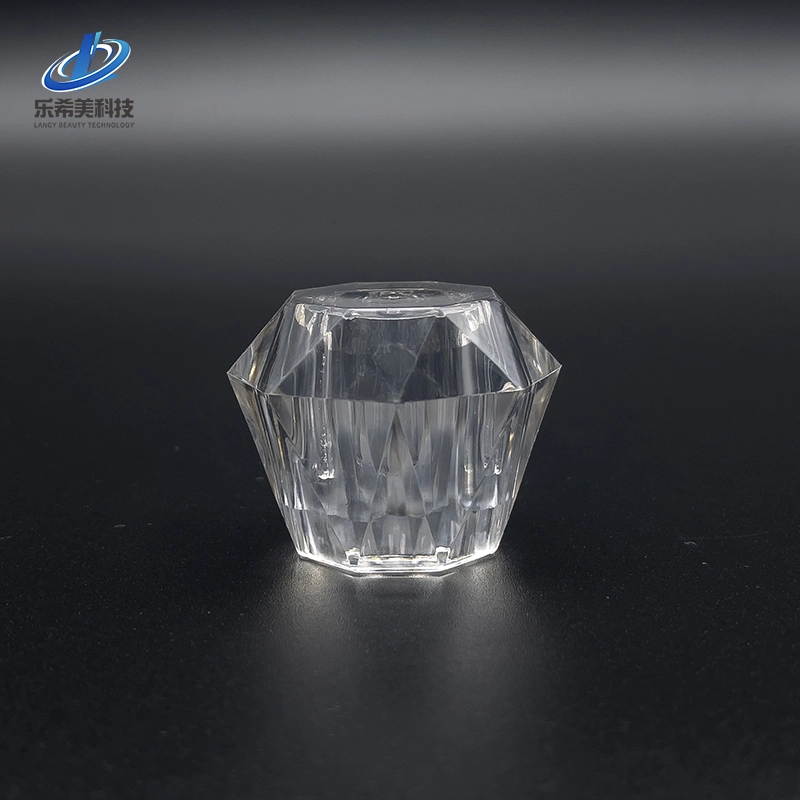 Empty Bottle Cover Cosmetic Cap Plastic Lid Acrylic Top Transparent Packaging Perfume Bottle Closer Customized for Glass Bottle