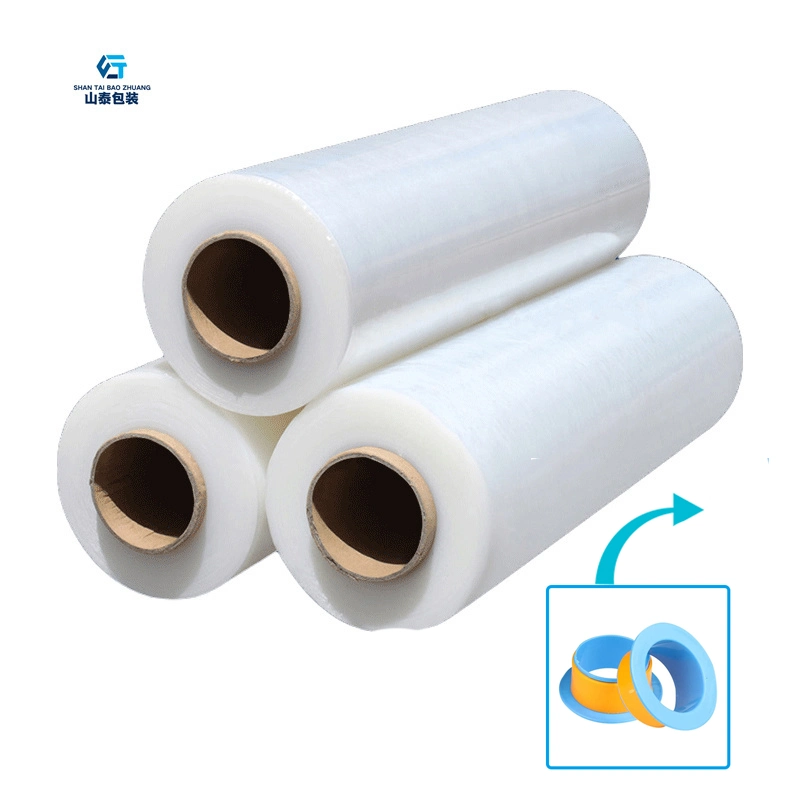 Industrial Stretch Film Roll Shrink Wrap Transparent LLDPE PE Packaging