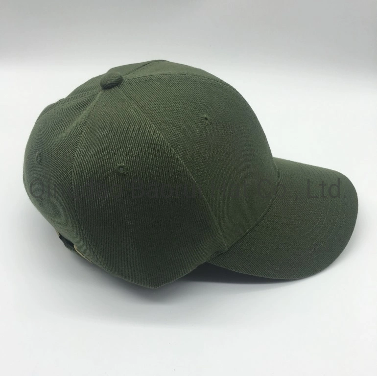 El verde de acrílico blanco Gorros sombreros deportiva con hebilla Metal