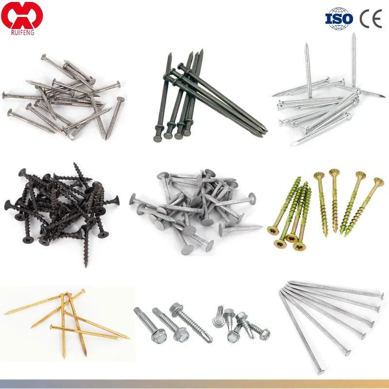 Fasteners Manufacturer /Supplier: Staples/Screw/ Finish Nails/ Collated Framing Nails/ Roofing Nails Wire Coil Nails with CE for Pneumatic Nailer & Wood Pallet