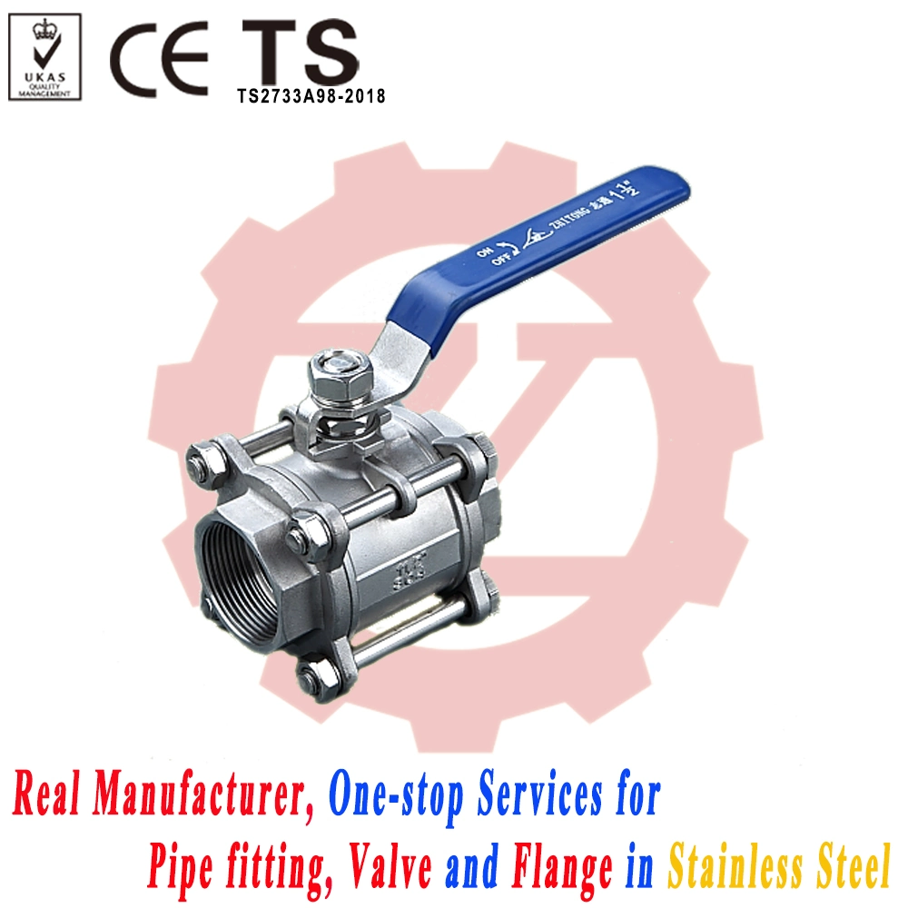 Excellent Quality Stainless Steel Anti Blow-out Stem Ball Valve