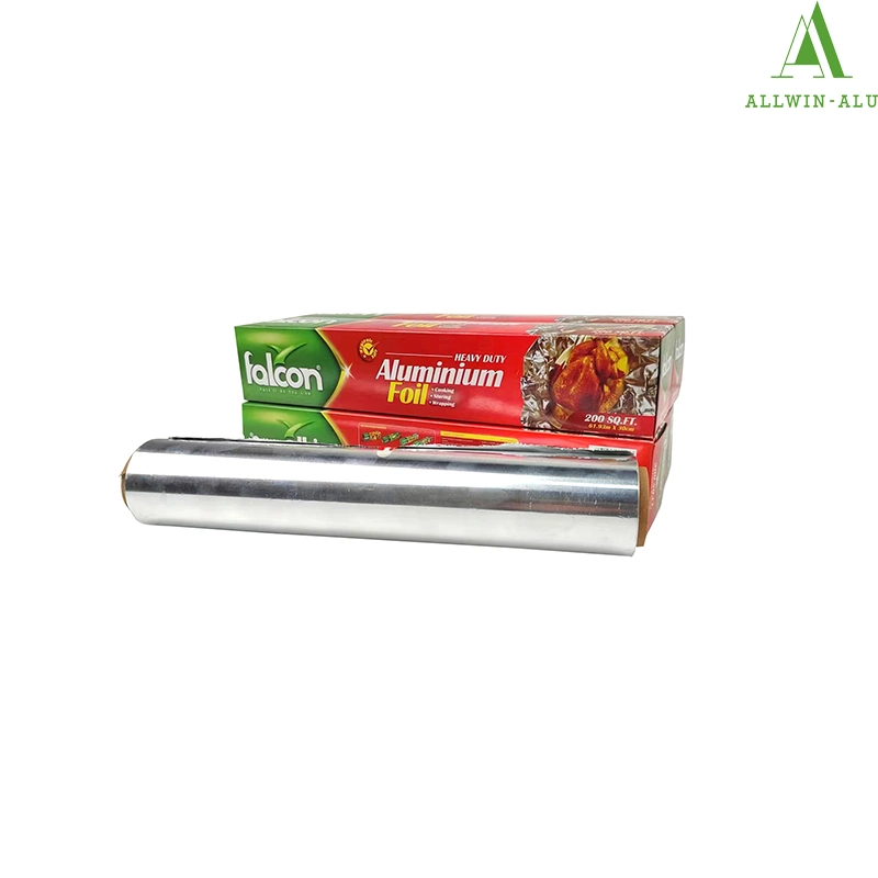 8011 Household Foil Rolls Food Packaging OEM Soft Printed 3-300mm Customizable Heavy Duty Aluminum Kitchen Foil Wrapping Metall Paper Catering Aluminium Foil