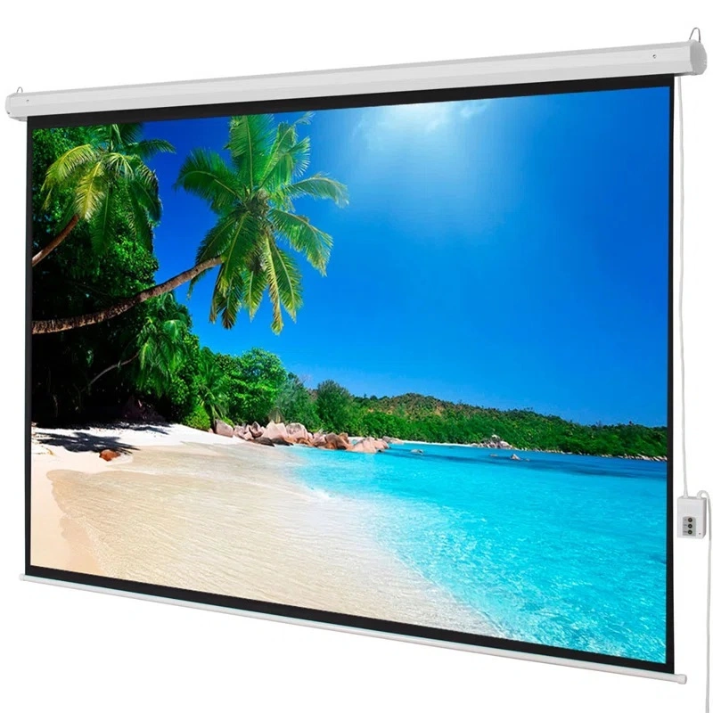 Commercial Motorized Screen with Remote Controller for Education