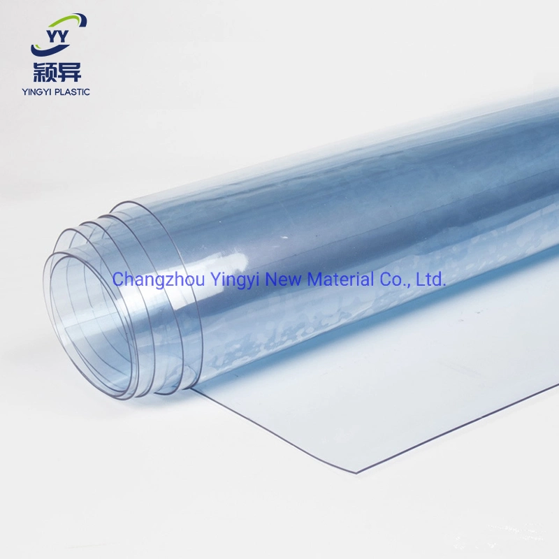 PVC Transparent Sheet Price Crystal Super Clear Soft Flexible Plastic Vinyl Film in Roll Thin for Cutting Mat Floor Mat