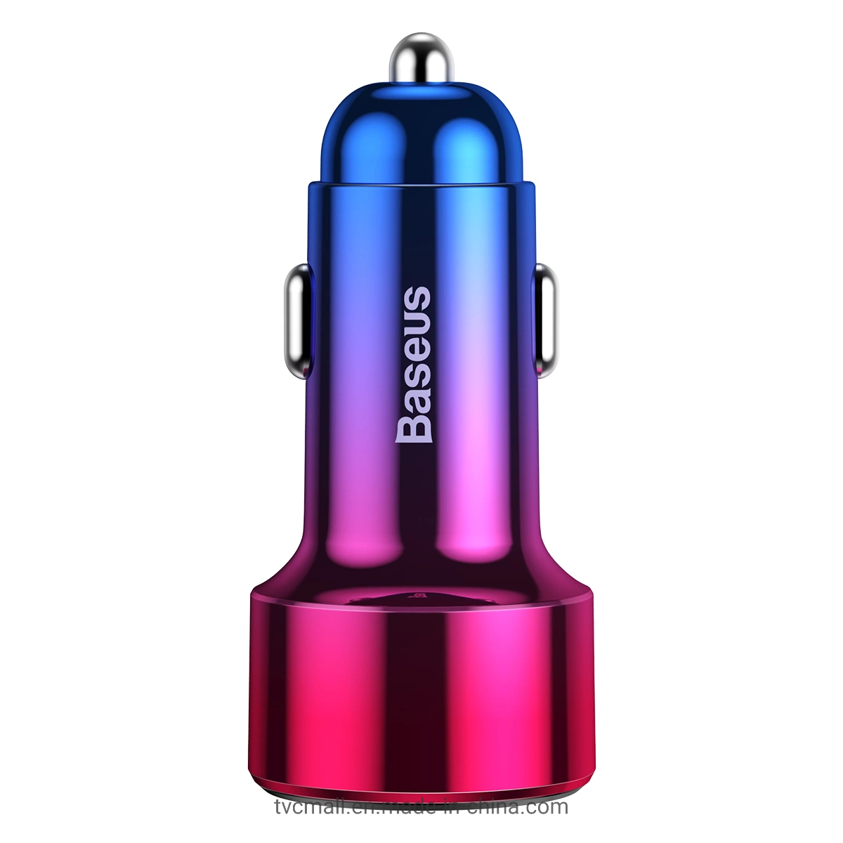 Baseus Magic Series Car Charger Adapter with Digital Display (Type-C PD+QC) Intelligent Dual Quick Charging Car Charger 45W - Blue / Rose