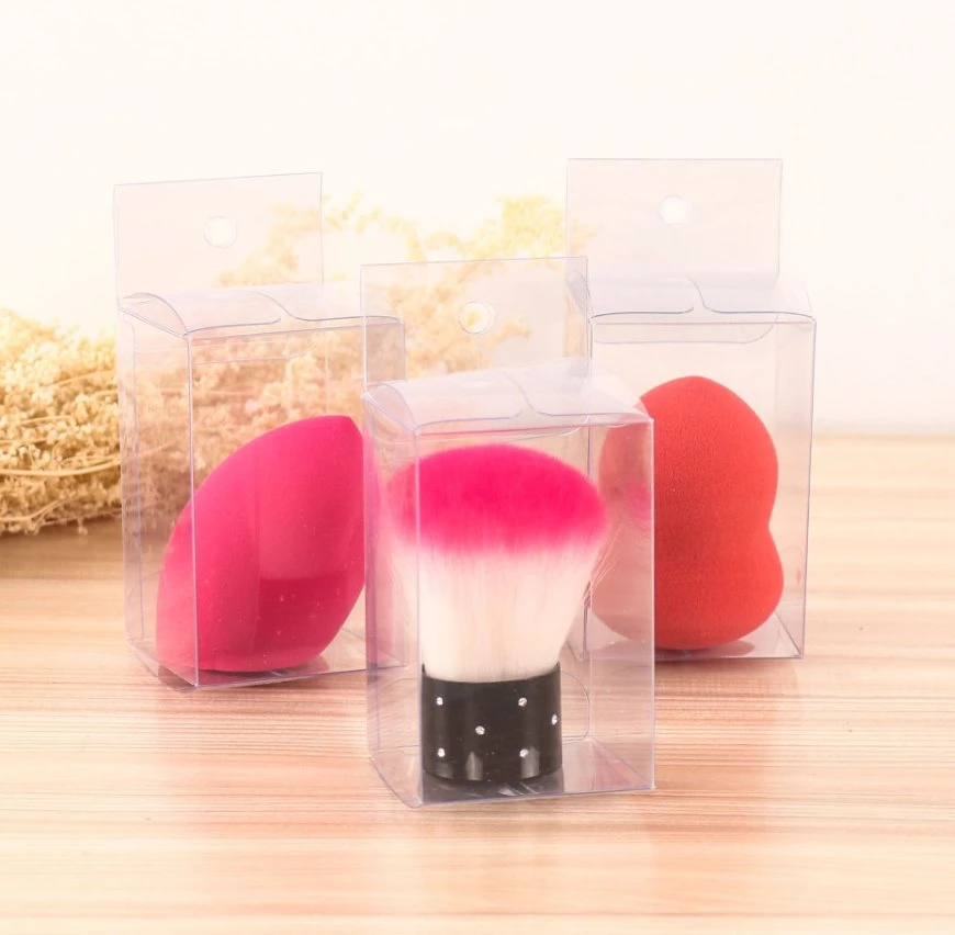 عرض علبة PVC المخصصة Beauty Egg Transparent Gift Box صندوق بلاستيكي طي الحيوانات الأليفة صندوق التغليف تجميلي