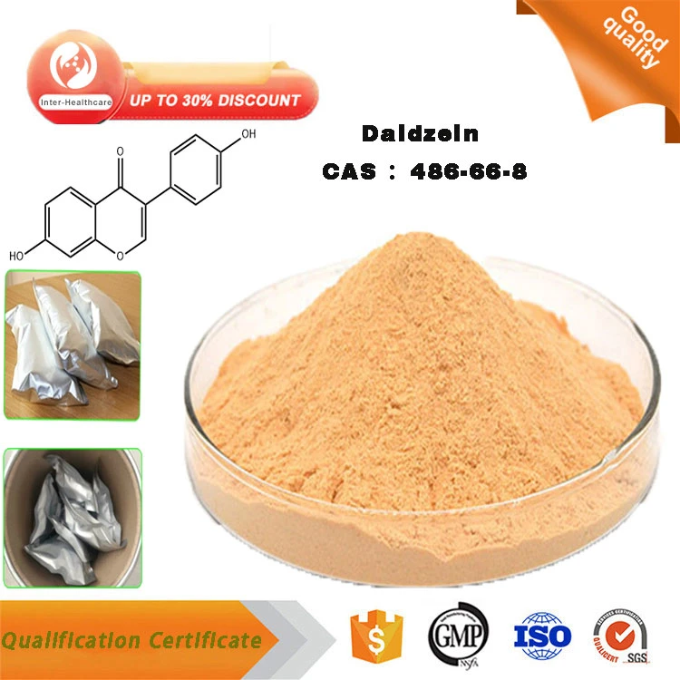 Hot Sale Pharmaceutical Soybean Extract 98% Pure Daidzein Powder CAS 486-66-8 Daidzein