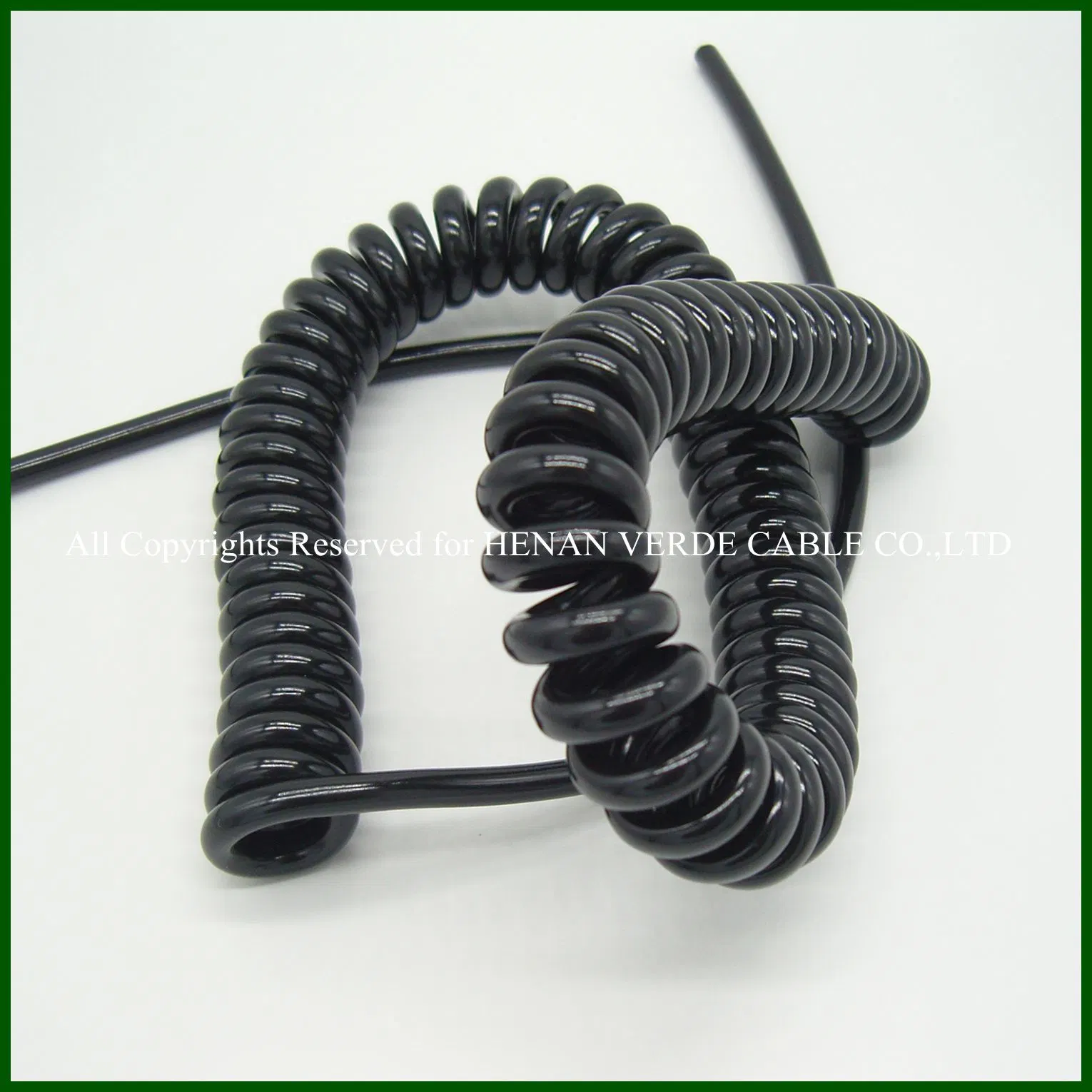 Factory Direct Sales Coil Cables PUR Silicone Spiral Coiled Power Spring Robot Cable