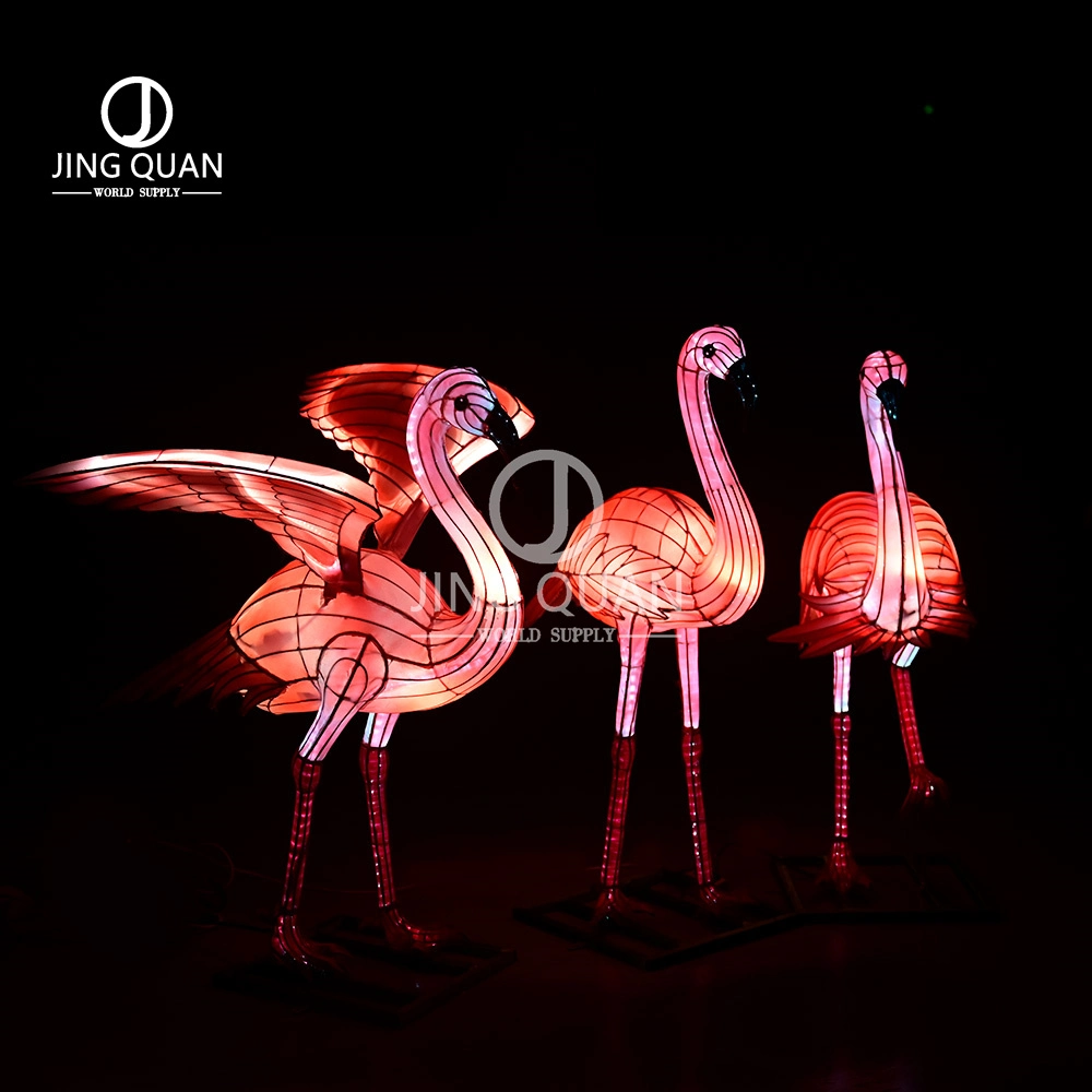 Halloween Flamingo Festive Lanterns Traditional Lights Show Animals Decorative Lighting Motif Holiday Lights Christmas Decoration Outdoors