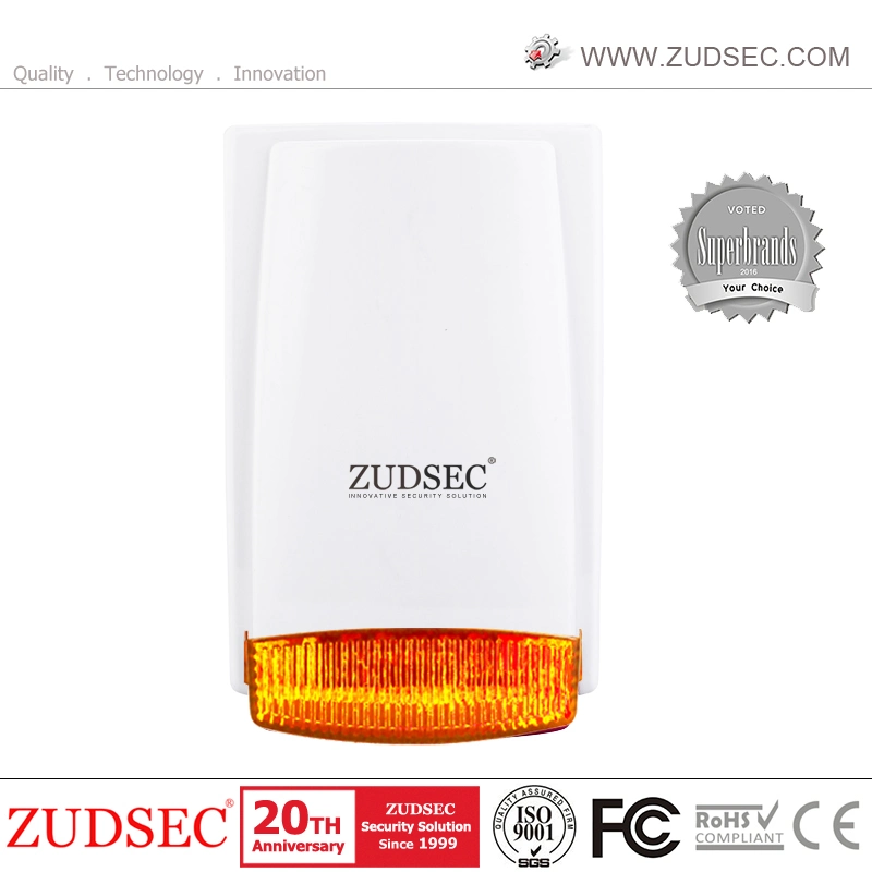 Incêndio Exteriores Eléctricos Luz de Flash da Buzina Piezo Sirene de alarme de Strobe para segurança doméstica