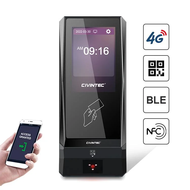 Cloud HTTP TCP IP 4G Keypad NFC Access Control Card Reader Barcode Scanner Door Access Control System