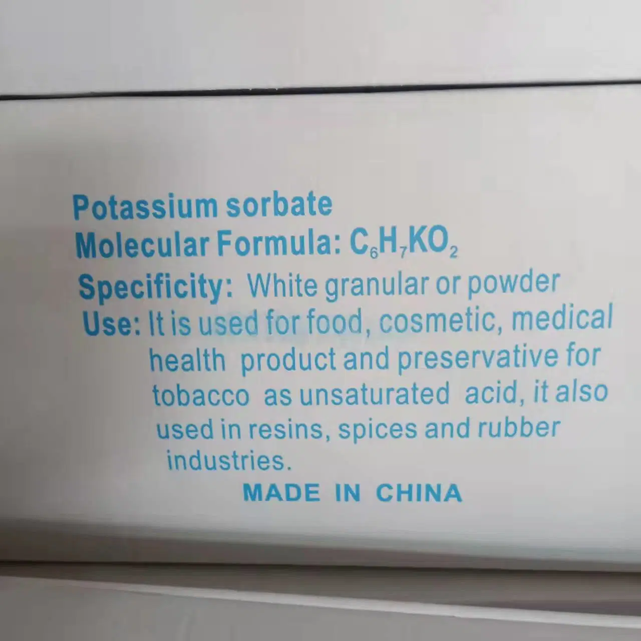 Food Grade Halal Potassium Sorbate E202