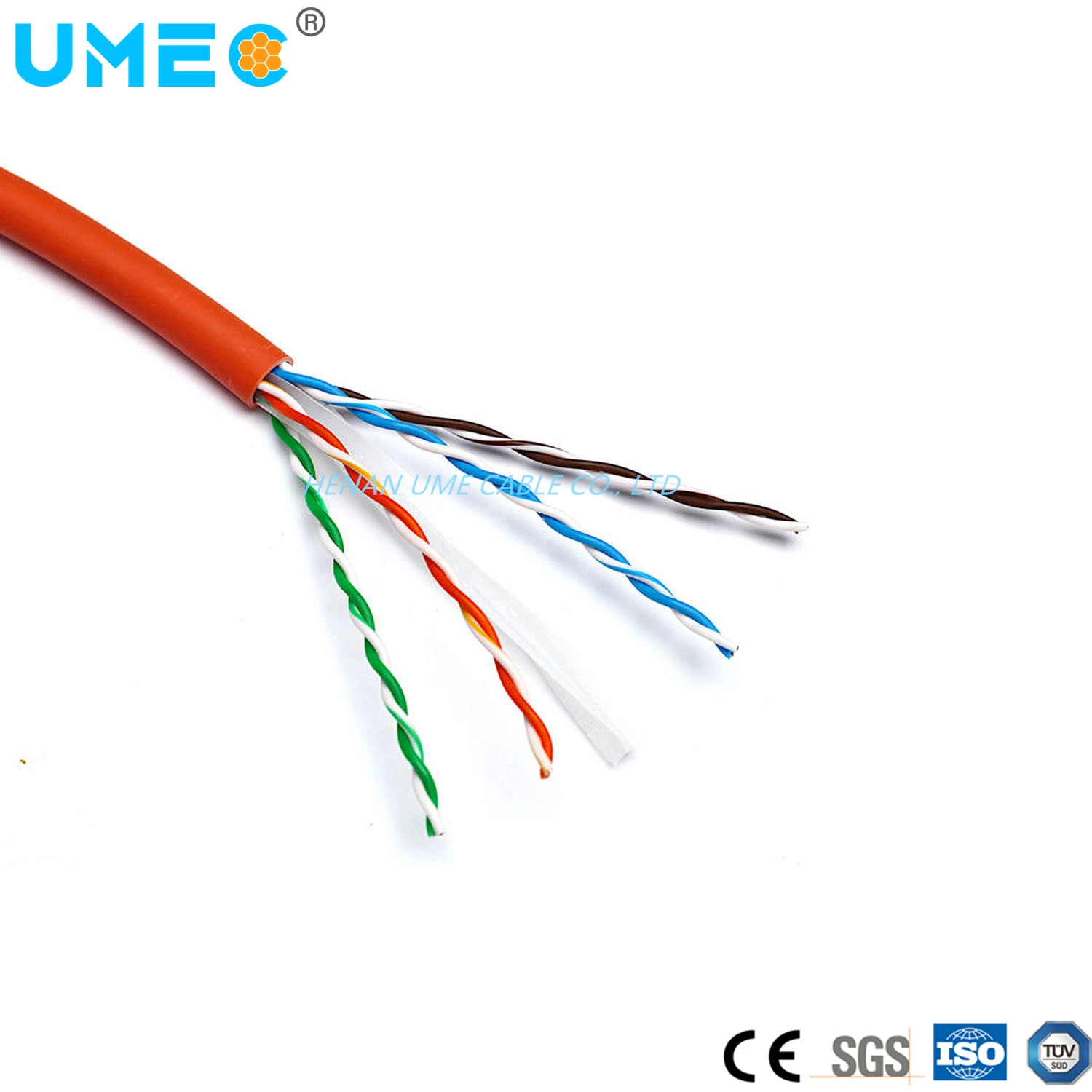 Wholesale/Supplier Price Durable Installation CAT6 UTP 4 Pairs Bc CCA Conductor 25AWG Network Cable for Indoor or Outdoor From China