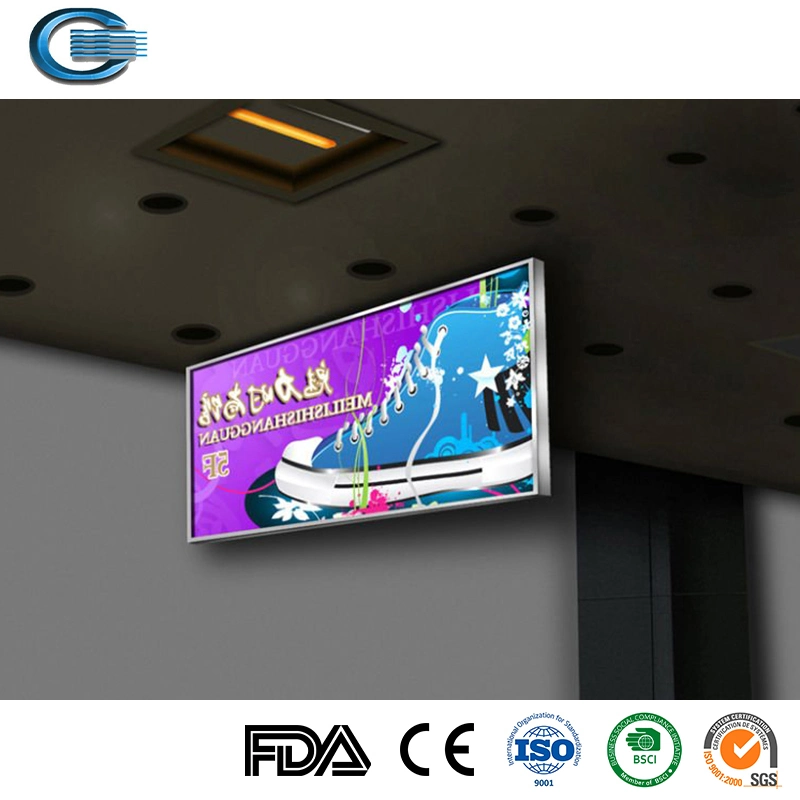 Huasheng Light Box Menu Board Fabric Sign Display Lightbox Shopping Mall Indoor Poster Display