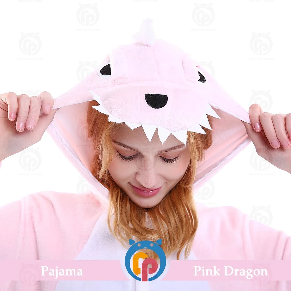 Discount Funny Adult and Kids Pink Dinosaur Costume