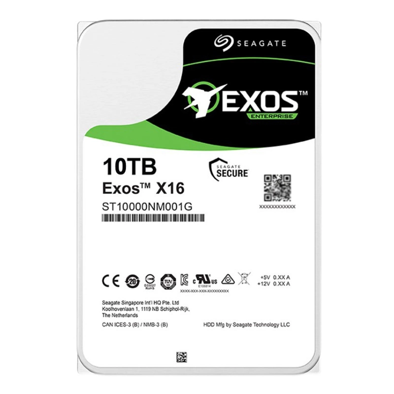 Disque dur Seagate EXOS X16 10 to St10000nm001g Enterprise St10000nm002g 7200 RPM SATA 6 Go/S 3.5 pouces