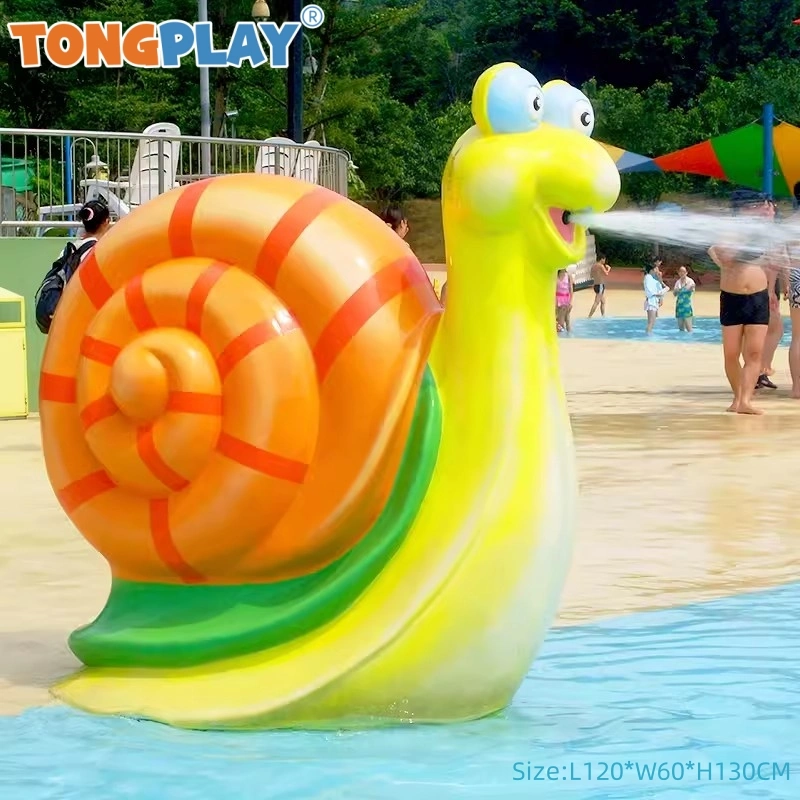 Cartoon Snail Water Spray Kids Swimming Pool Games Sprinkler Outdoor Water Playground Facility