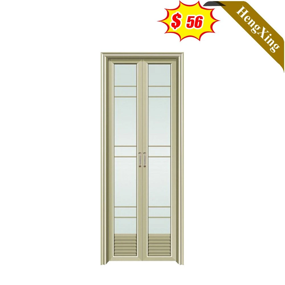 Hot Selling Building Material Bathroom Toilet Entry Door Wood Rosted Casement Interior Door (UL-22D069)