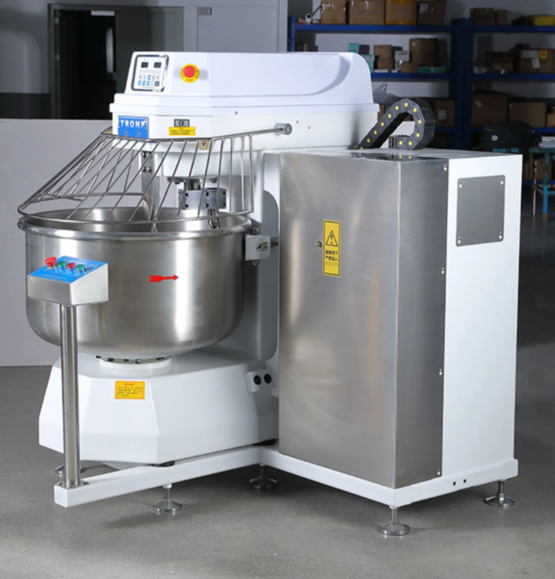 Commercial Large-Capacity Double Speed Kneading Mixer Durable Dough Spiral Mixer Kitchen Equipment