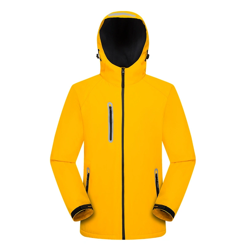 Hardshell Jacket Custom Printed Logo Work Clothes Outdoor Windproof Fleece Reflective Coat