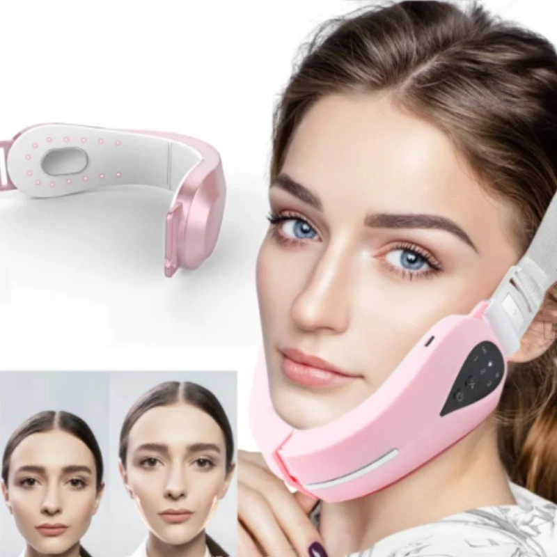 Electric Anti Wrinkle Chin Strap Band V Face Shaping Slimming Lift up Belt V-Line Face Lift Band for Facial Beauty