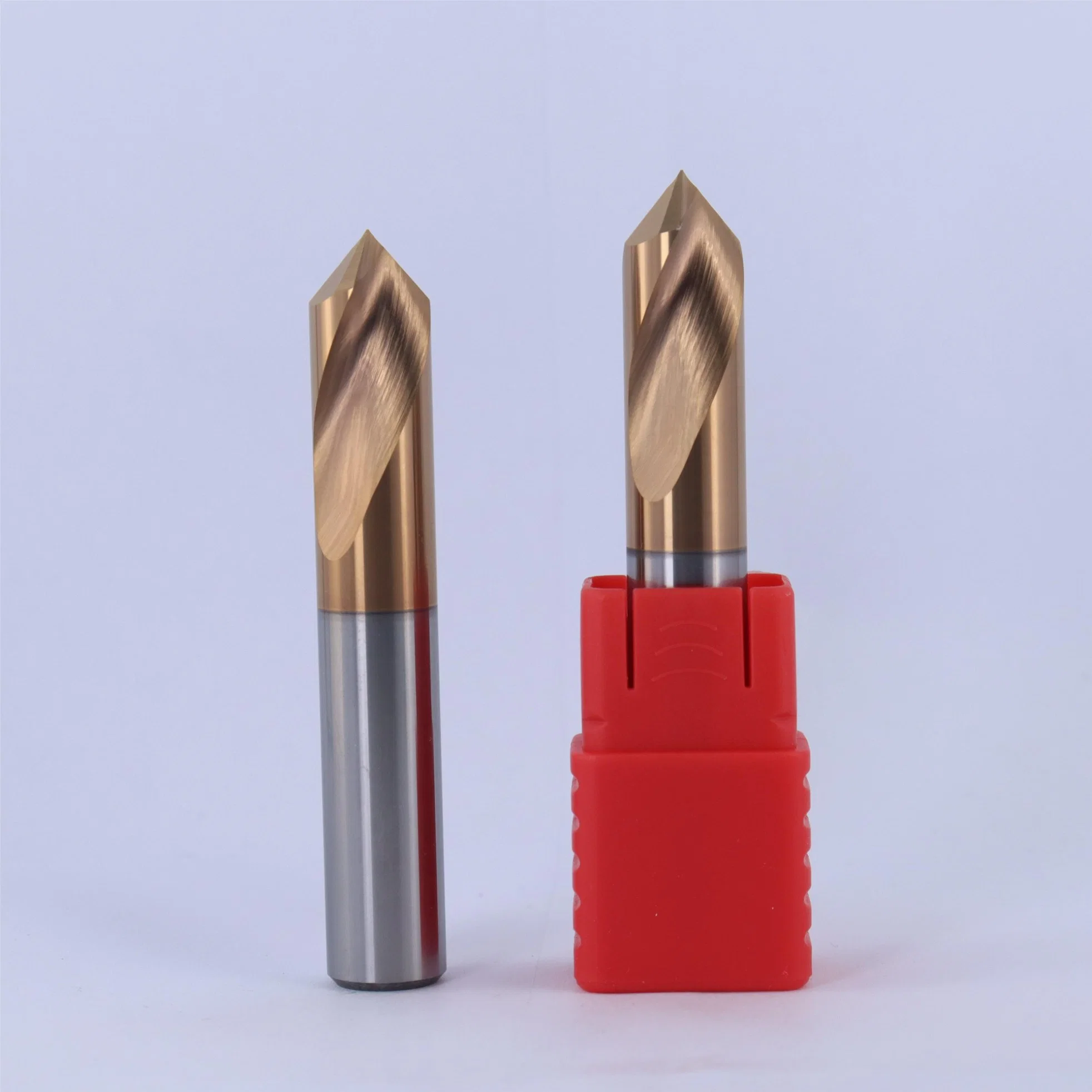 Mts Carbide HRC45/55 2 Flutes Nc Spotting Drill with Cutting Tool CNC Milling Cutter Drill Bits Machine Tool