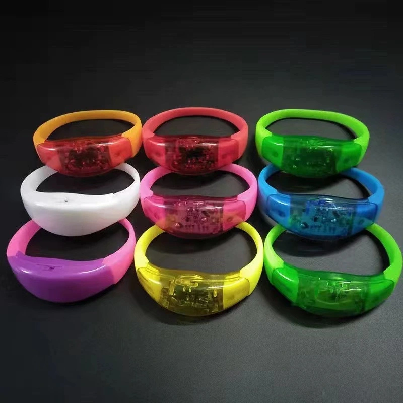 New Style Customized Logo Silicone LED Bracelet Wristband for Events