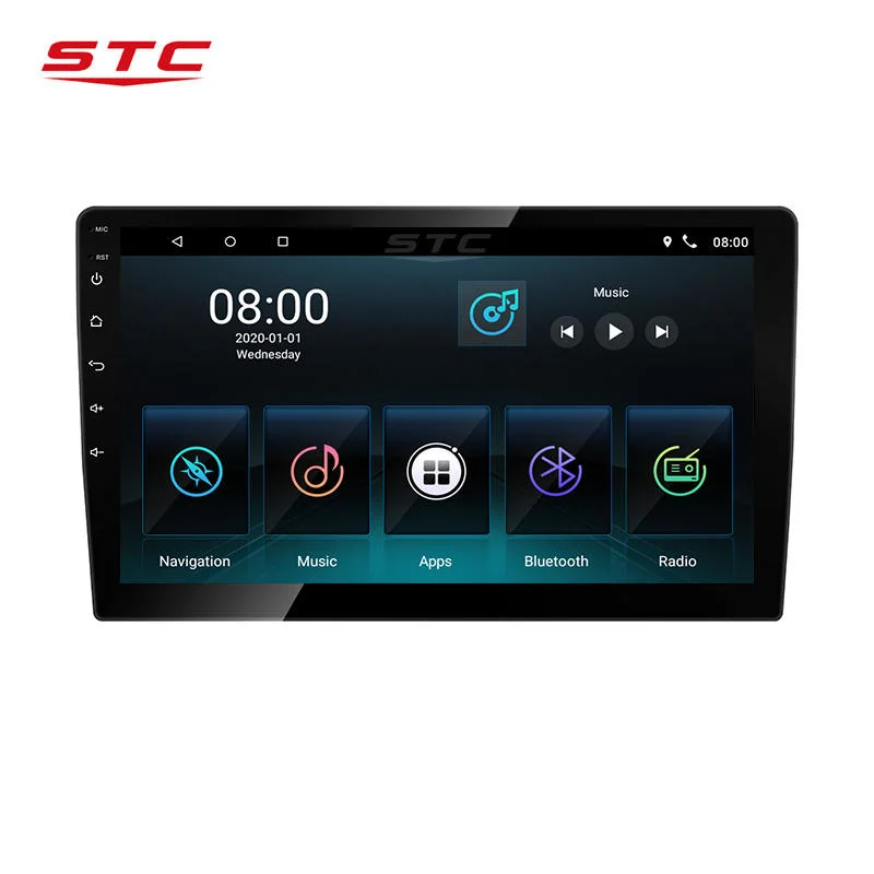 Fabricante sistema de POS do leitor de DVD Android Car Radio de 10 polegadas Ecrã de toque Android Leitor multimédia Navegação GPS Car Audio