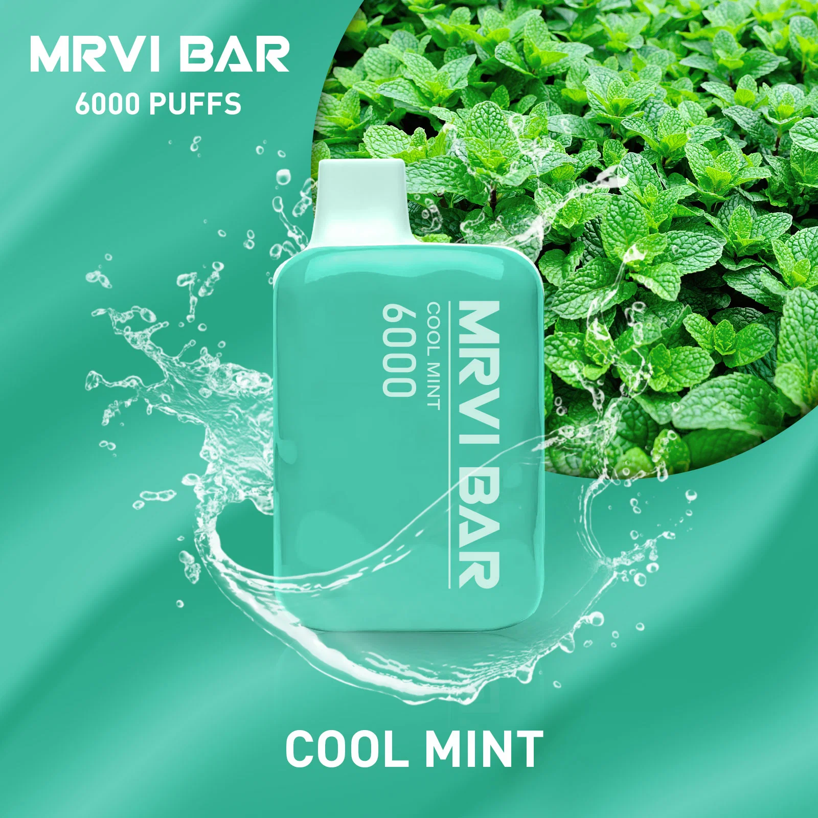 Original Mrvi Bar 6000 Puffs Disposable/Chargeable Vape Pod E Cigarette with Rechargeable 650mAh Battery 13ml Prefilled Carts Big Smoking Puff Pen