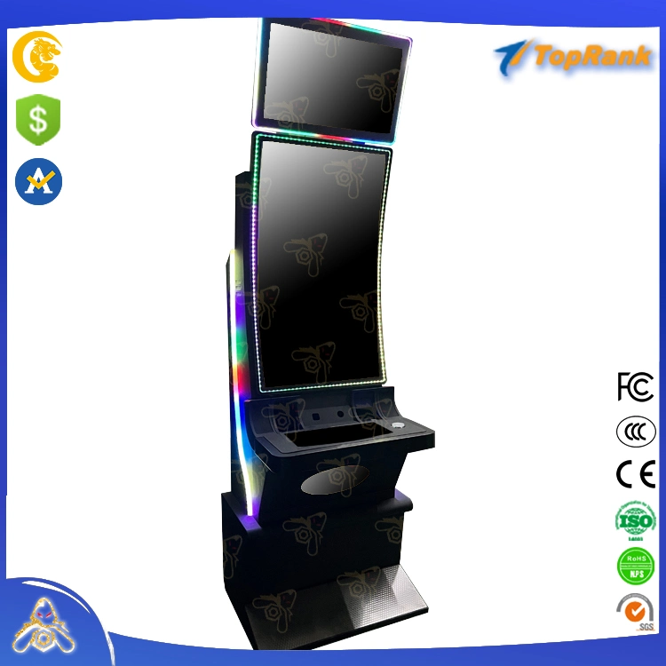 2023 Arcade com moedas 43" Armário Curva Multi 8 em 1 Incêndio Jogo Link Slot Machine
