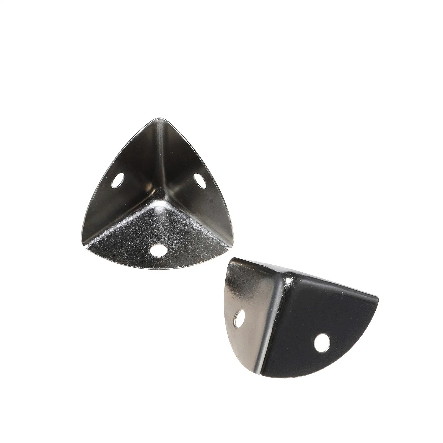 Mini Metal Triangle Flat Corner Protector Trim Wrap Angle Guard Angle Metal Hardware 26*26*26 3holes