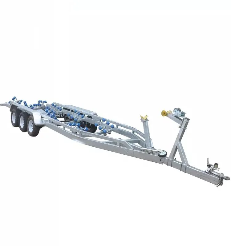 Galvanized Small Hydraulic/Merchanical Brake Boat Trailer with Roller