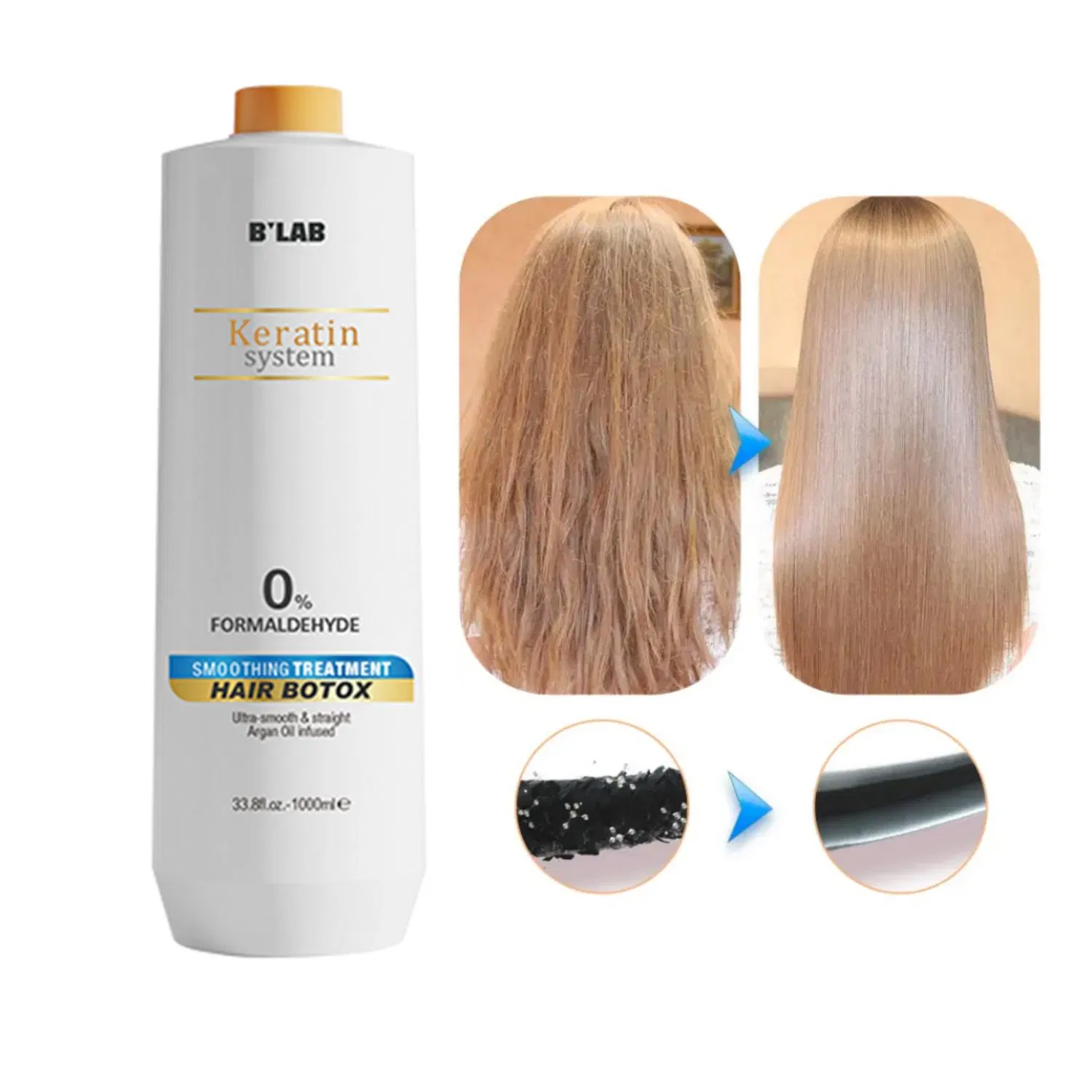 Brazilian Keratin Hair Straightener Treatment Hair Repair Smoothing Protein
