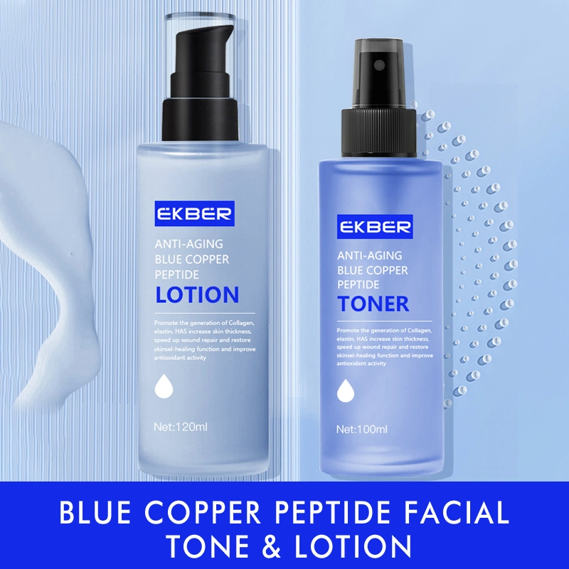 Anti Wrinkle Repair Face Care Blue Copper Peptides Copper Peptide Ghk-Cu Moisturizing Facial Toner