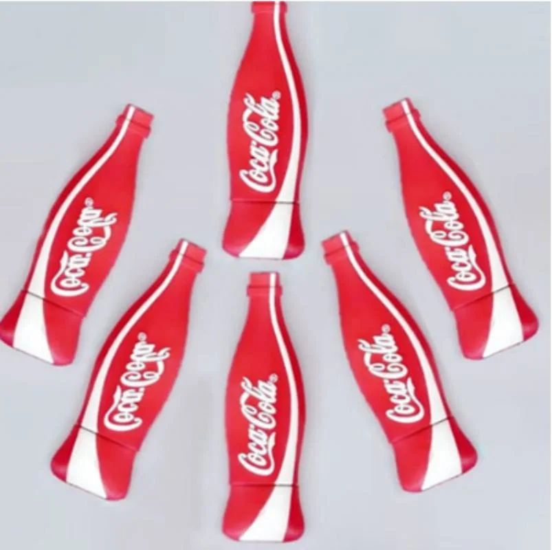 Lecteur Flash USB personnalisé Cocacoca PVC USB Bouteille de 128 Go USB 256 Go