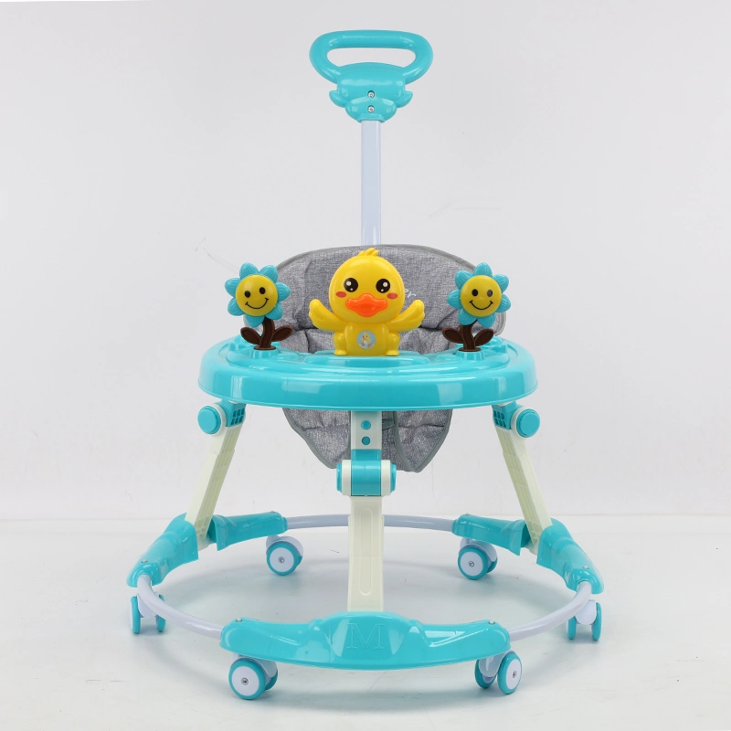 Un Baby Walker plegable con una llave, Baby Walker multifuncional con música