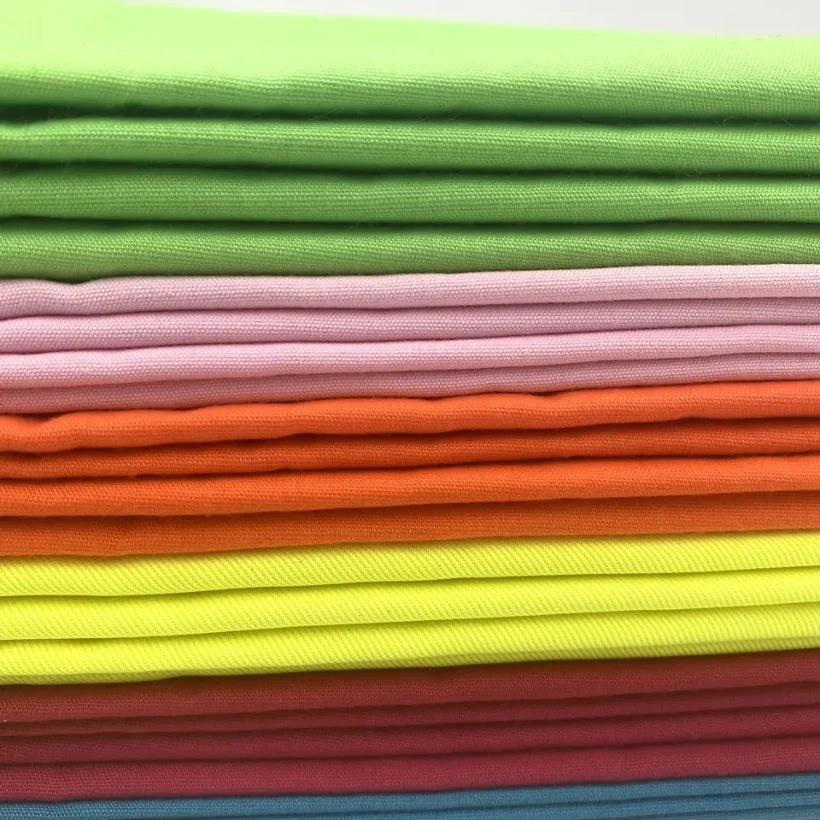 Polyester Cotton Tc Twill Plain Waterproof 155/195/235GSM Solids Dyed Workwear Cleaning Uniform Fabrics