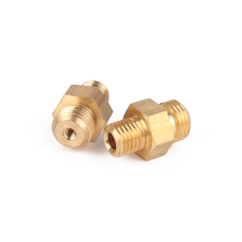 CNC Auto Parts Brass Tube Nipple Copper Hydraulic Pipe Fitting Brass Fasteners