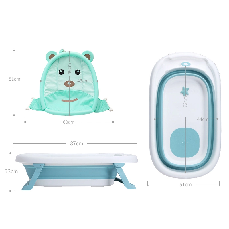 Wholesale/Supplier Babies Sets Durable Plastic Newborn Foldable Baby Bath Tub Toddler Infant Bathroom Shampoo Basin Bath