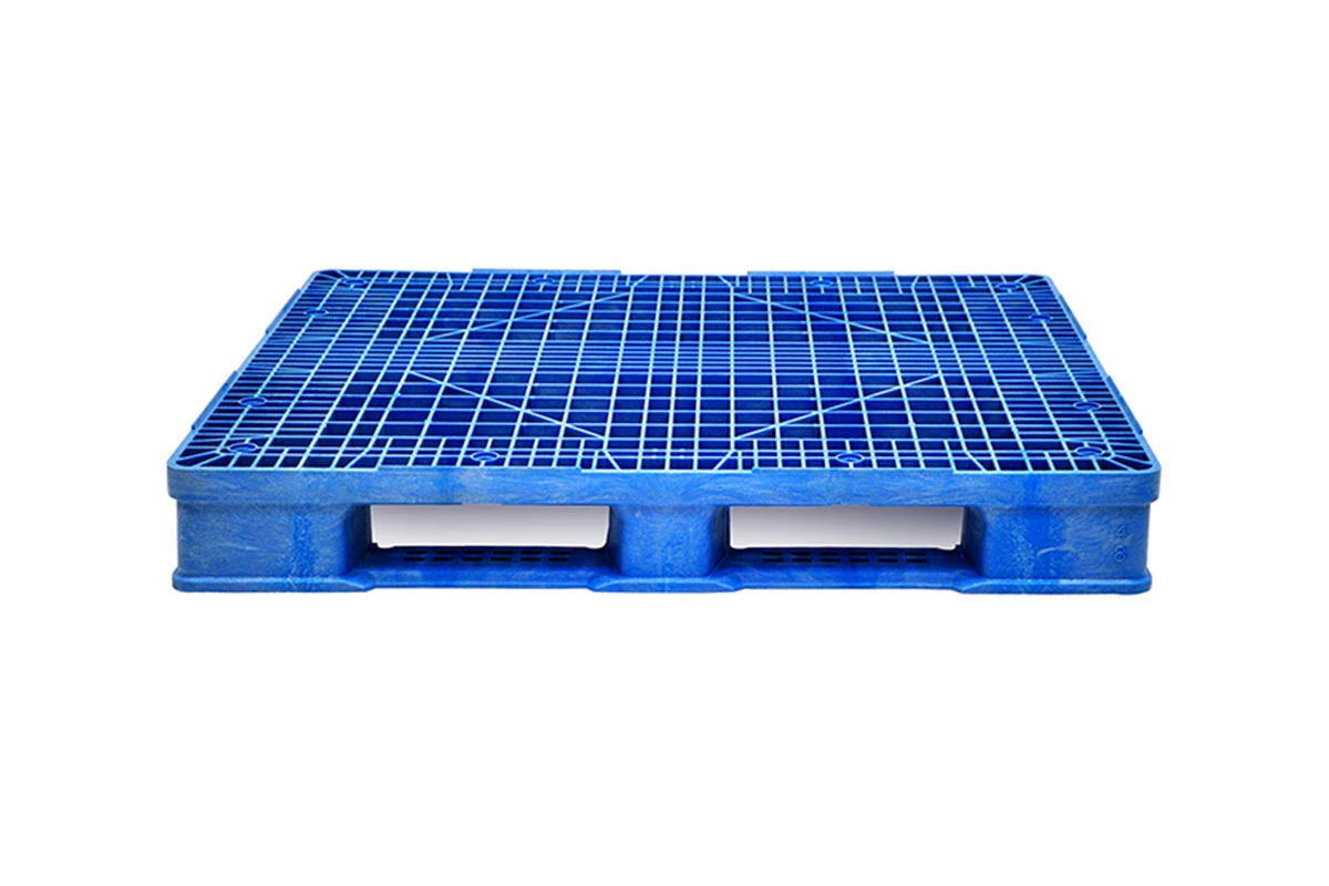 High quality/High cost performance  Black HDPE Waterproof Packaging Four-Way Entry Durable Heavy Stacking Foldable Plastic Pallet for Transportation