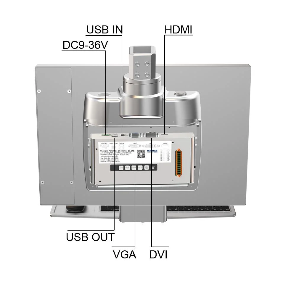 19-дюймовый монитор с поддержкой системы манипулятора Панель управления емкостный сенсорный экран Водонепроницаемый и водонепроницаемый ЖК-дисплей Кантирычажок монитор
