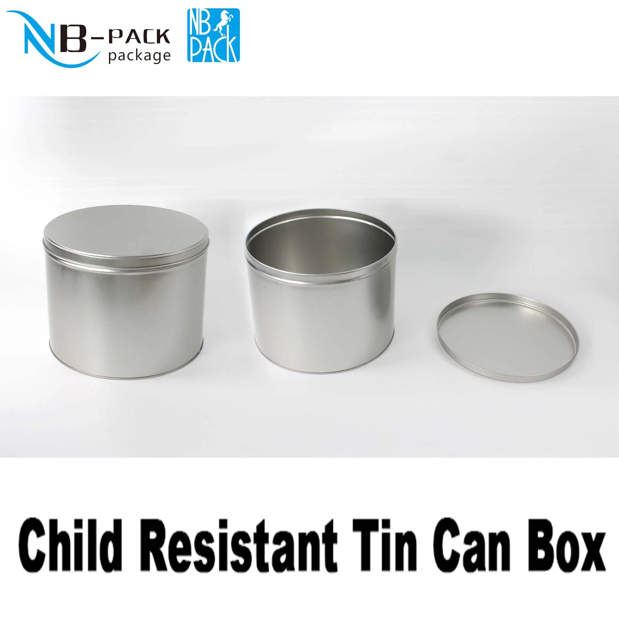 High quality/High cost performance  Sliding Candy Can Child Proof Tin Resistant Pre Roll Metal Can Packaging Tin Case Custom